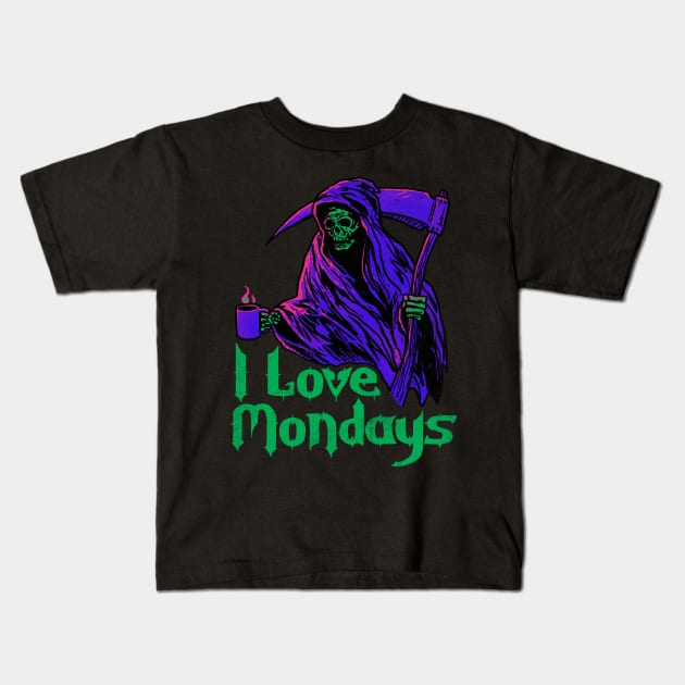 I Love Mondays Kids T-Shirt by Hillary White Rabbit